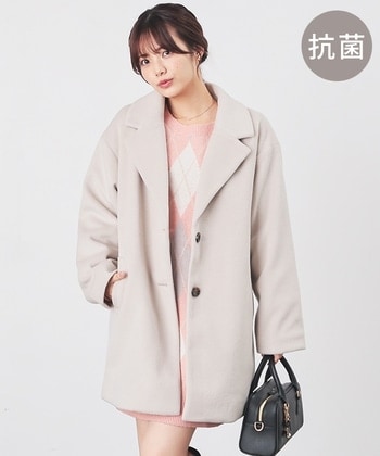 【Honeys公式 / ハニーズ】テーラードコート レディース Ｍ アイボリー プチプラ