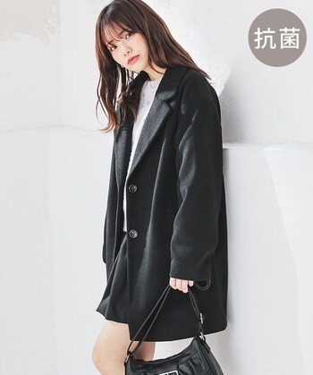 【Honeys公式 / ハニーズ】テーラードコート レディース M ブラック プチプラ 【Honeys公式 / ハニーズ】テーラードコート レディース M ブラック プチプラ