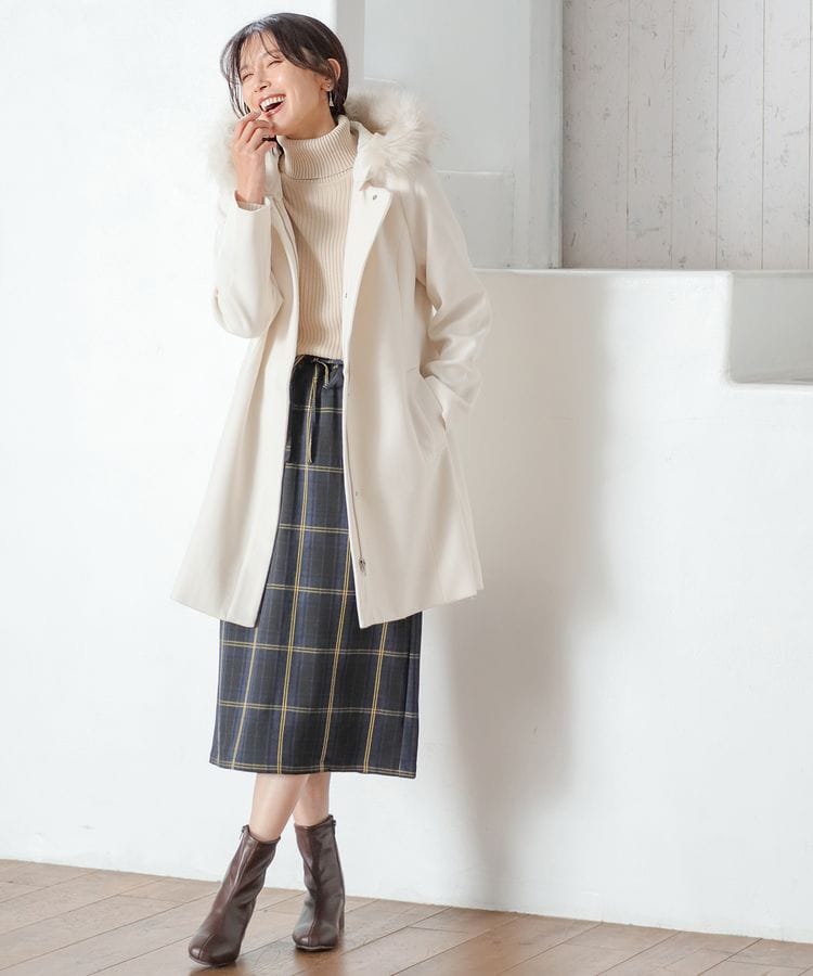 ハニーズ公式通販】ファー付ロングコート: アウター－Honeys Online Shop－レディースファッション通販