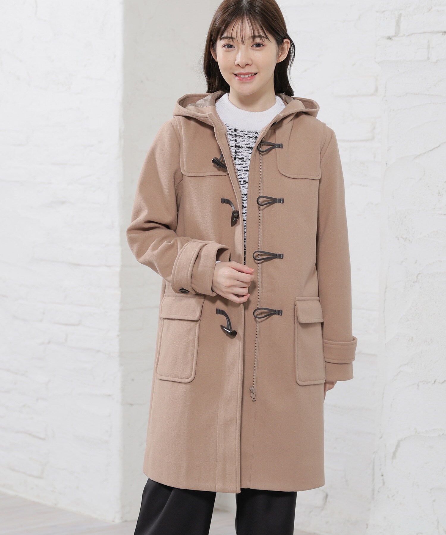 ハニーズ公式通販】ロングダッフルコート: アウター-Honeys Online