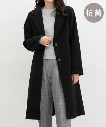 【Honeys公式 / ハニーズ】チェスターコート レディース S ブラック プチプラ 【Honeys公式 / ハニーズ】チェスターコート レディース S ブラック プチプラ