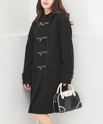 【Honeys公式 / ハニーズ】ロングダッフルコート レディース 3L ブラック プチプラ 【Honeys公式 / ハニーズ】ロングダッフルコート レディース 3L ブラック プチプラ