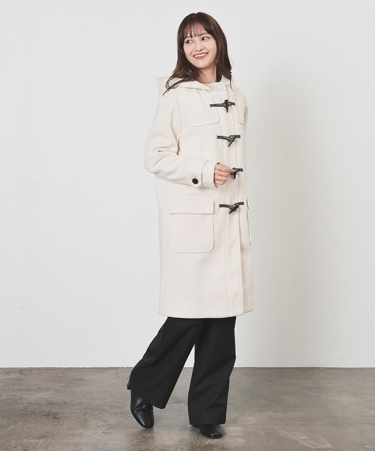 IÉNA アイボリー ダッフルコート IENA（イエナ）の「スーパー120 ダッフルコート◇（ダッフル