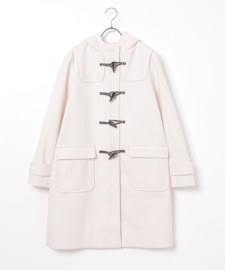 新品春物アナイのダッフルコート サイズ38 ホワイト ダウンコートロングコート 新品春物アナイのダッフルコート サイズ38 ホワイト ダウンコート