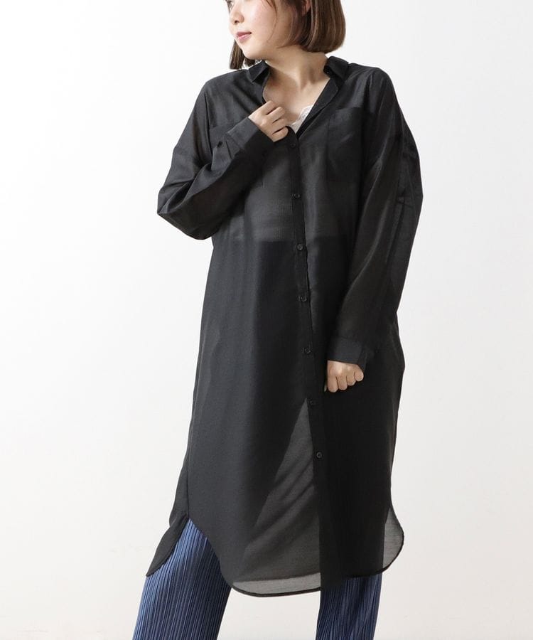 ハニーズ公式通販 シアーシャツワンピース ワンピース Honeys Online Shop レディースファッション通販