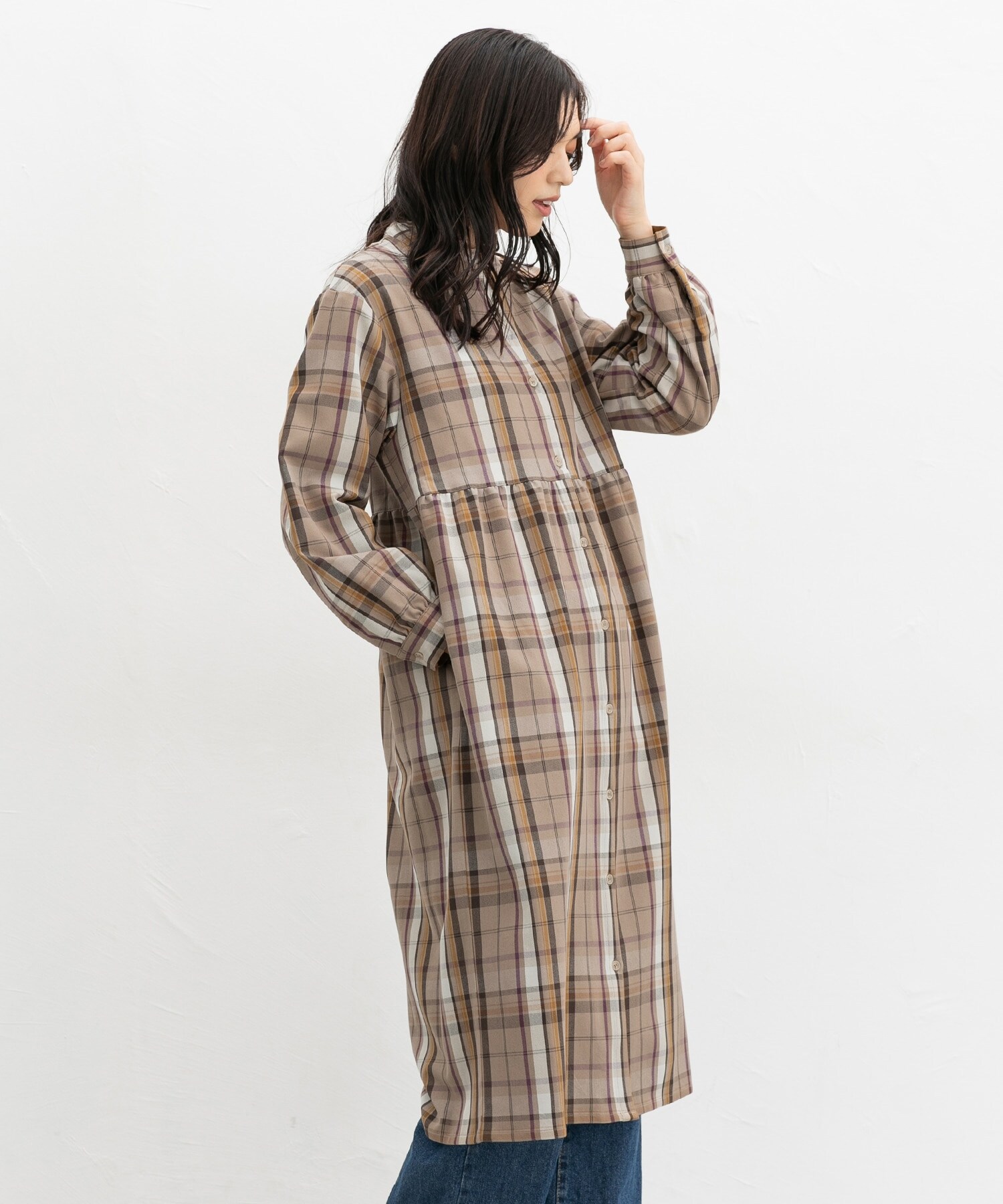 ギャザー切替ワンピース: ワンピース｜ハニーズ公式通販 