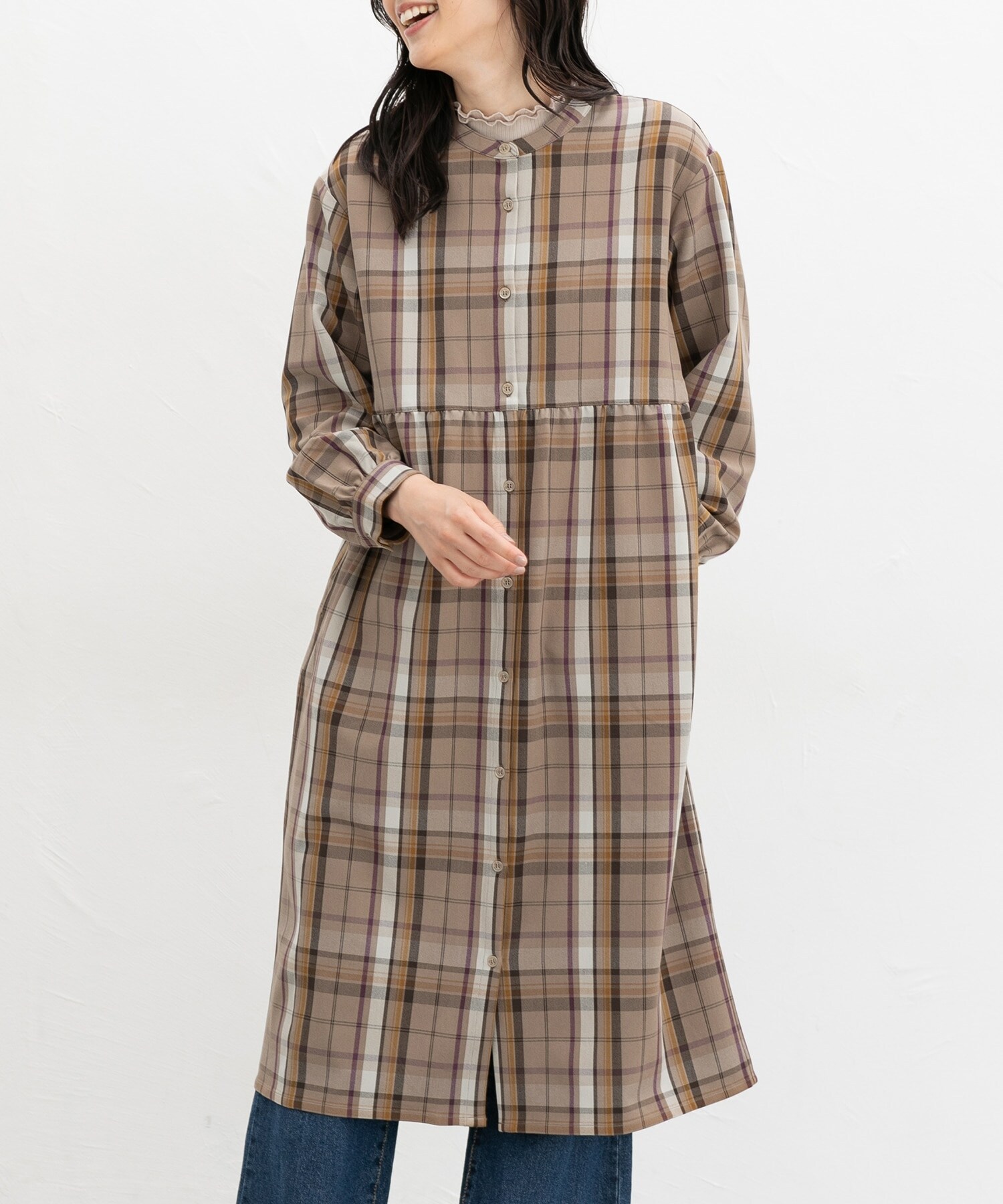 ギャザー切替ワンピース: ワンピース｜ハニーズ公式通販 