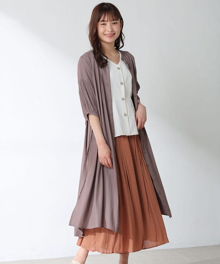 ハニーズ公式通販 バンドカラーワンピース Web限定llサイズ有 ワンピース Honeys Online Shop レディースファッション通販