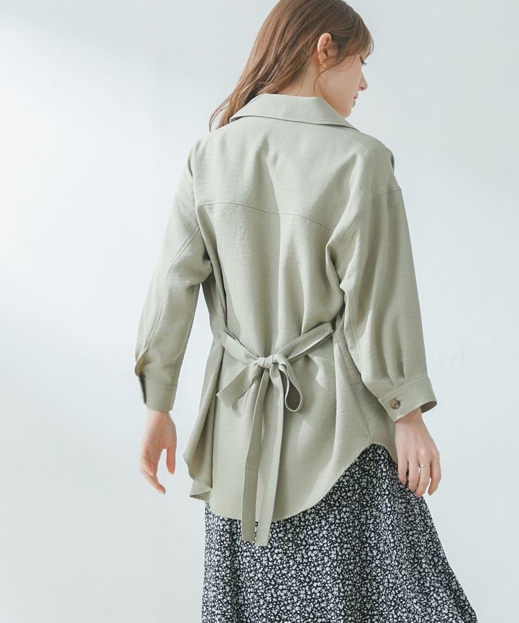 ハニーズ公式通販 ベルト付チュニックシャツ トップス Honeys Online Shop レディースファッション通販