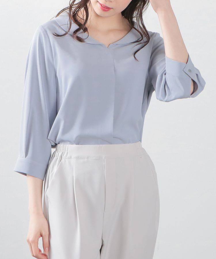 っておりま オンリー Only レディース トップス VネックBLUE
