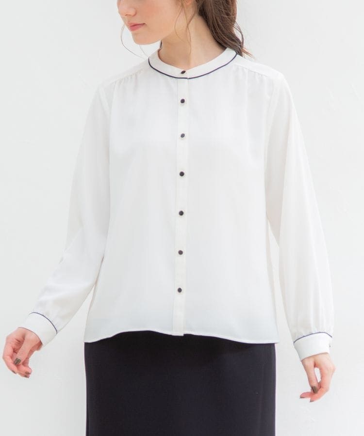 ハニーズ公式通販】パイピング使いブラウス: トップス－Honeys Online Shop－レディースファッション通販