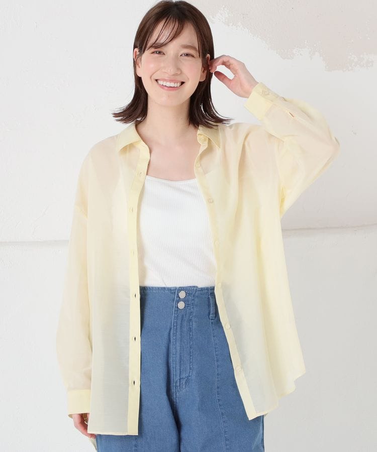 ハニーズ公式通販】シアーシャツ: トップス-Honeys Online Shop