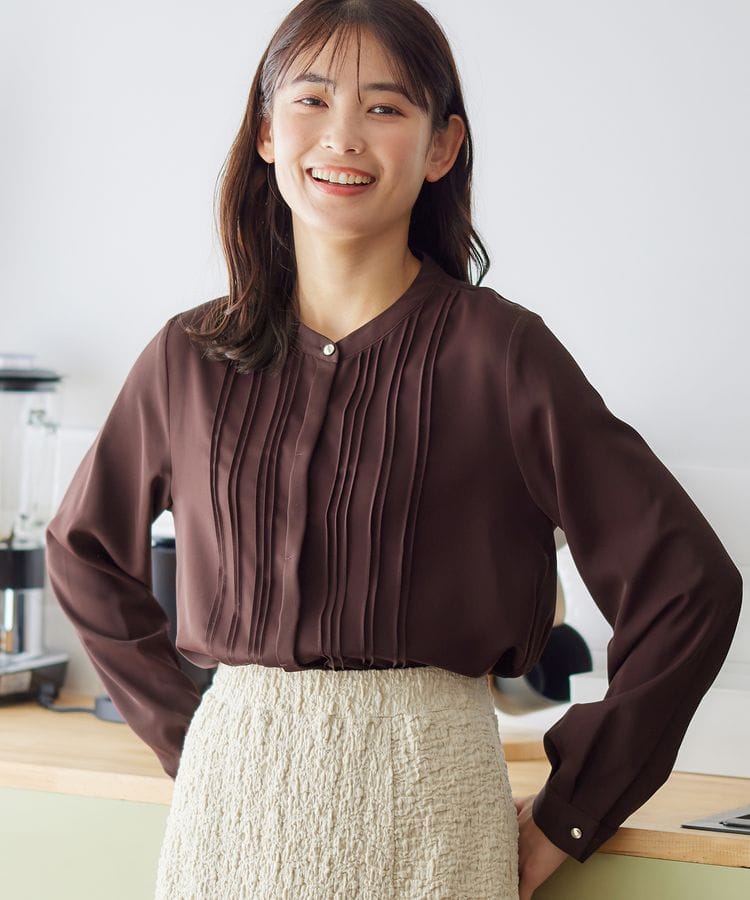 ハニーズ公式通販】ピンタックブラウス: トップス-Honeys Online Shop