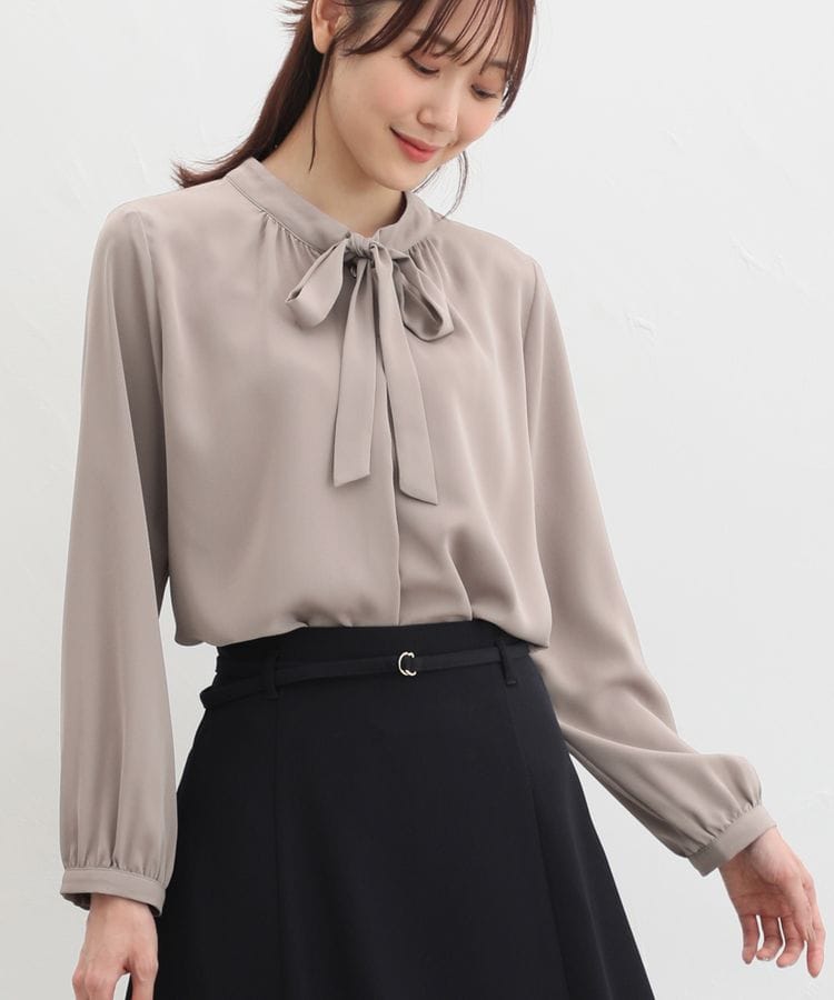 ハニーズ公式通販】ボウタイブラウス: トップス-Honeys Online Shop ハニーズ公式通販】ボウタイブラウス: トップス-Honeys Online Shop