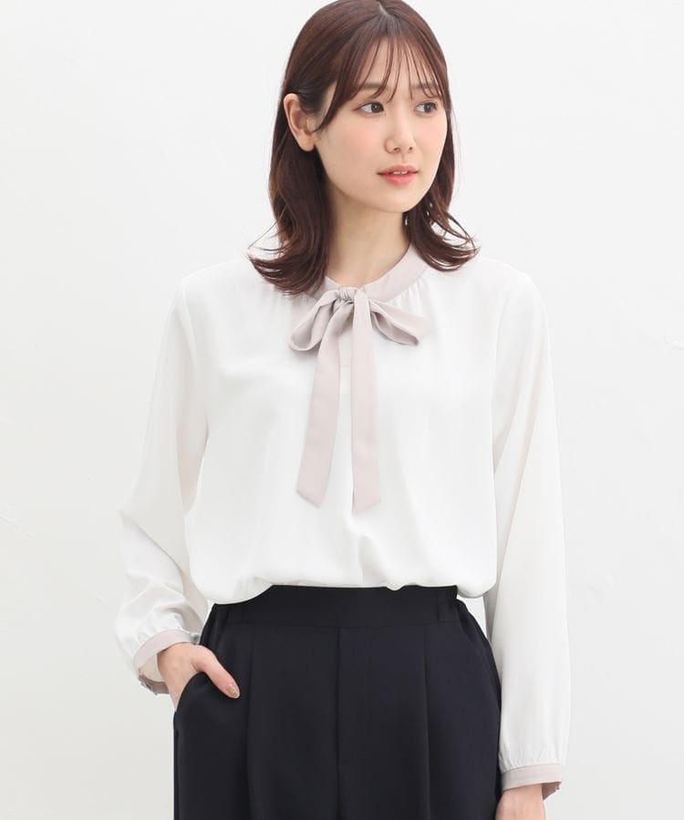 ハニーズ公式通販】ボウタイブラウス: トップス-Honeys Online Shop ハニーズ公式通販】ボウタイブラウス: トップス-Honeys Online Shop