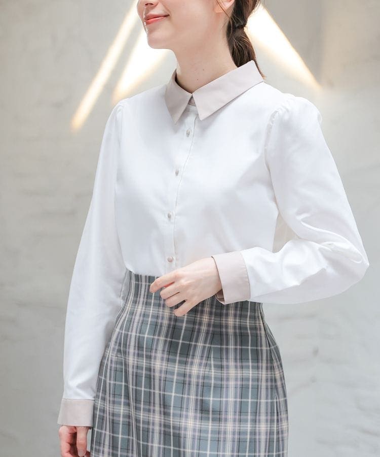 ハニーズ公式通販】配色シャツ: トップス-Honeys Online Shop