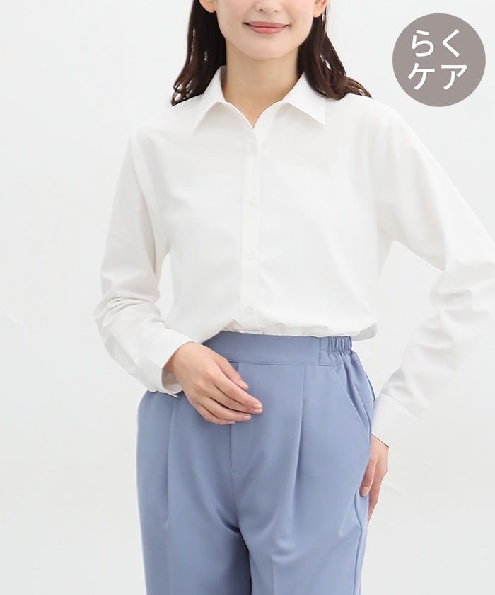 【Honeys公式 / ハニーズ】スキッパーシャツ レディース LL ホワイト プチプラ 【Honeys公式 / ハニーズ】スキッパーシャツ レディース LL ホワイト プチプラ