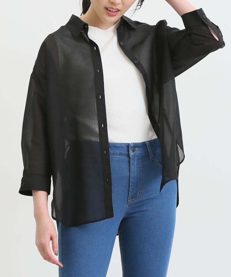ハニーズ公式通販】シアーシャツ: トップス-Honeys Online Shop