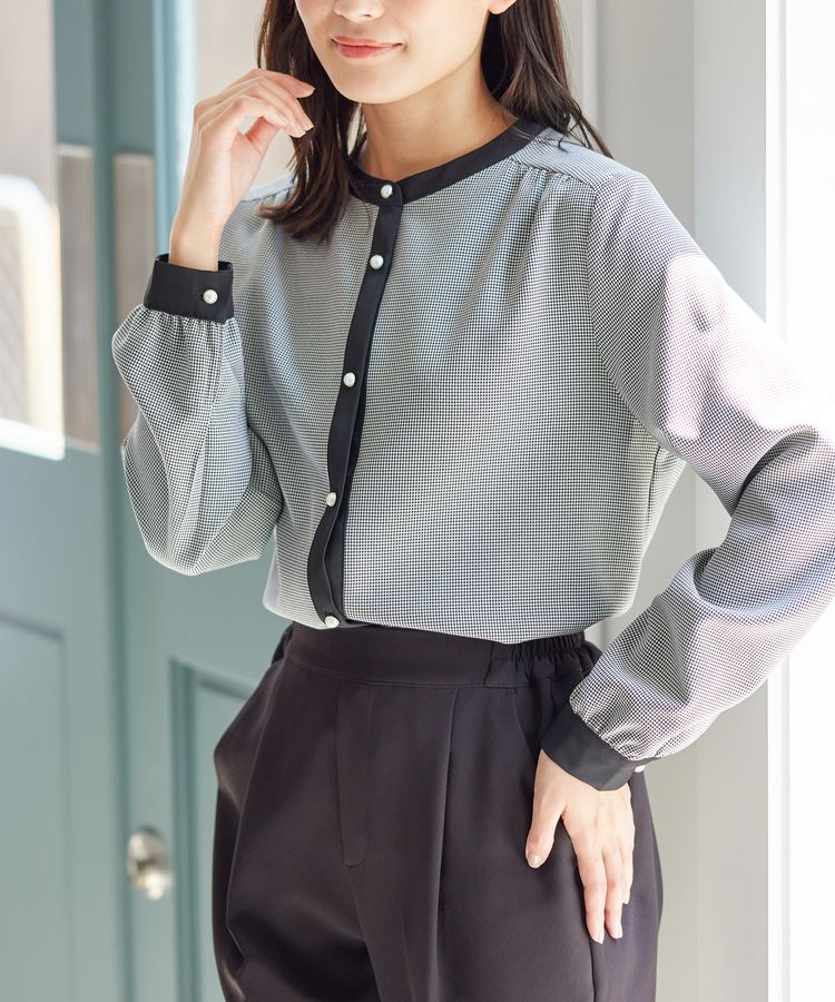 ハニーズ公式通販】チェック柄ブラウス: トップス-Honeys Online Shop
