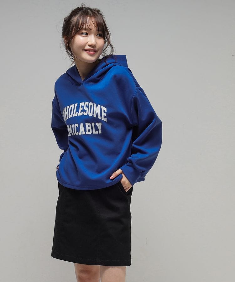 ハニーズ公式通販】ゆるロゴパーカー: トップス-Honeys Online Shop