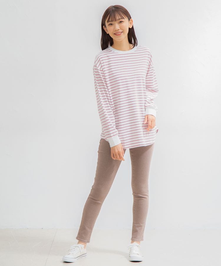 ハニーズ公式通販】ゆるボーダーチュニック: トップス－Honeys Online Shop－レディースファッション通販