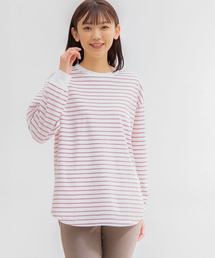 ハニーズ公式通販】ゆるボーダーチュニック: トップス－Honeys Online Shop－レディースファッション通販