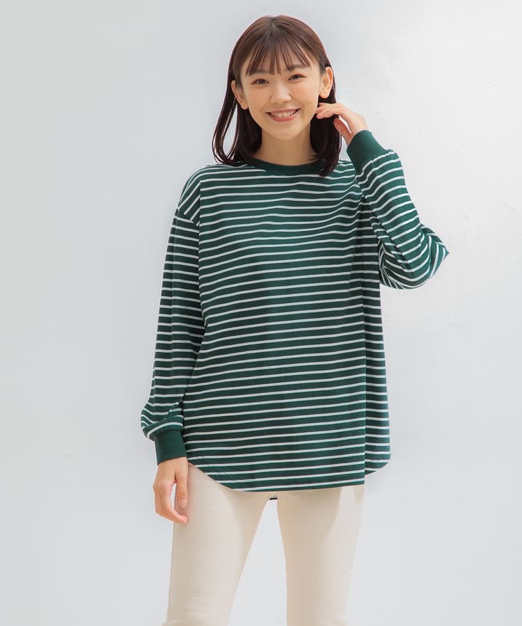 ハニーズ公式通販】ゆるボーダーチュニック: トップス－Honeys Online Shop－レディースファッション通販
