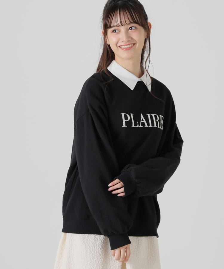 ハニーズ公式通販】ロゴ刺繍ゆるトレーナー: トップス－Honeys Online 