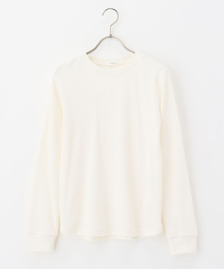 ラボークリームワッフルステッチTシャツ