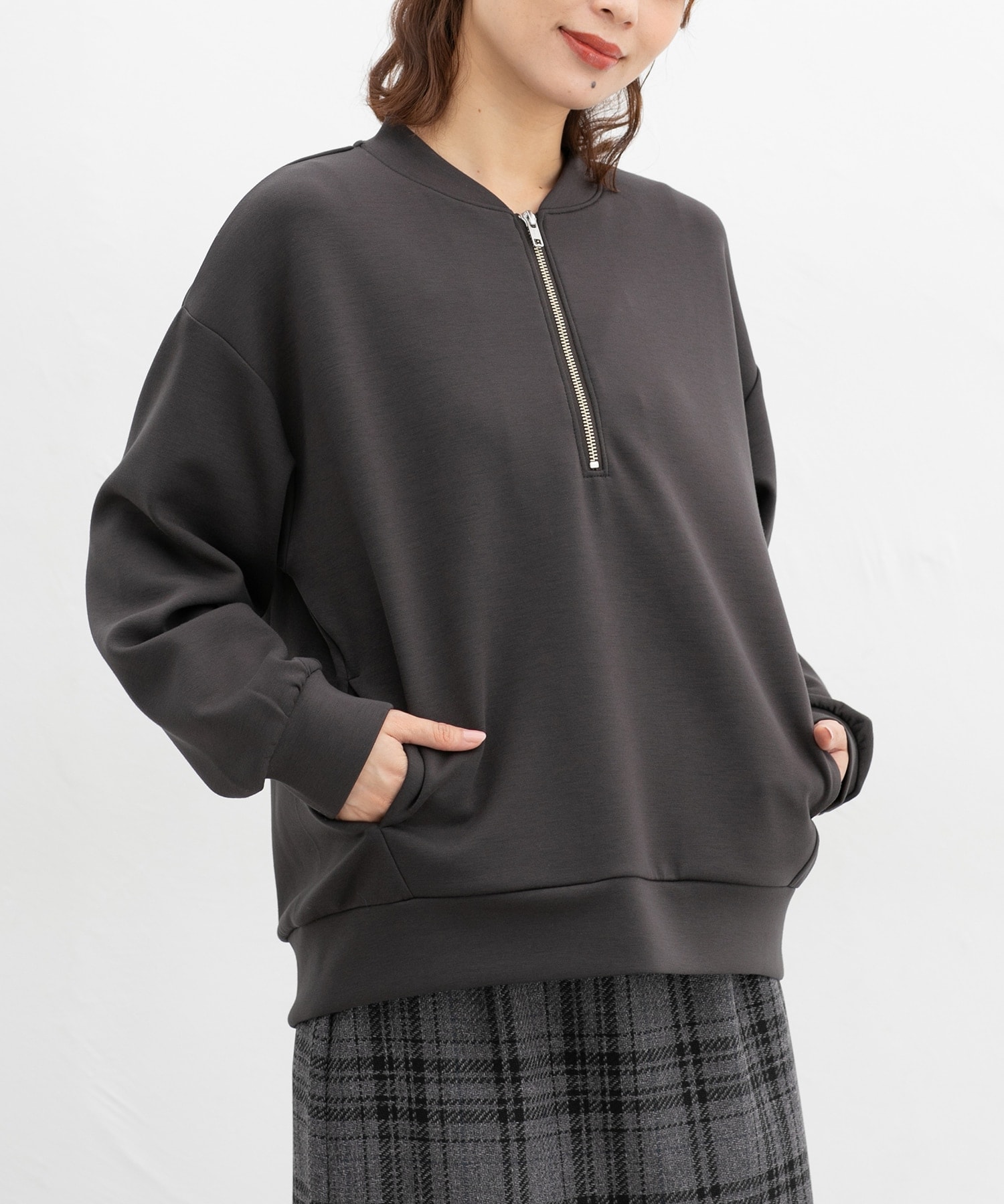 ハーフジップトップス: トップス｜ハニーズ公式通販