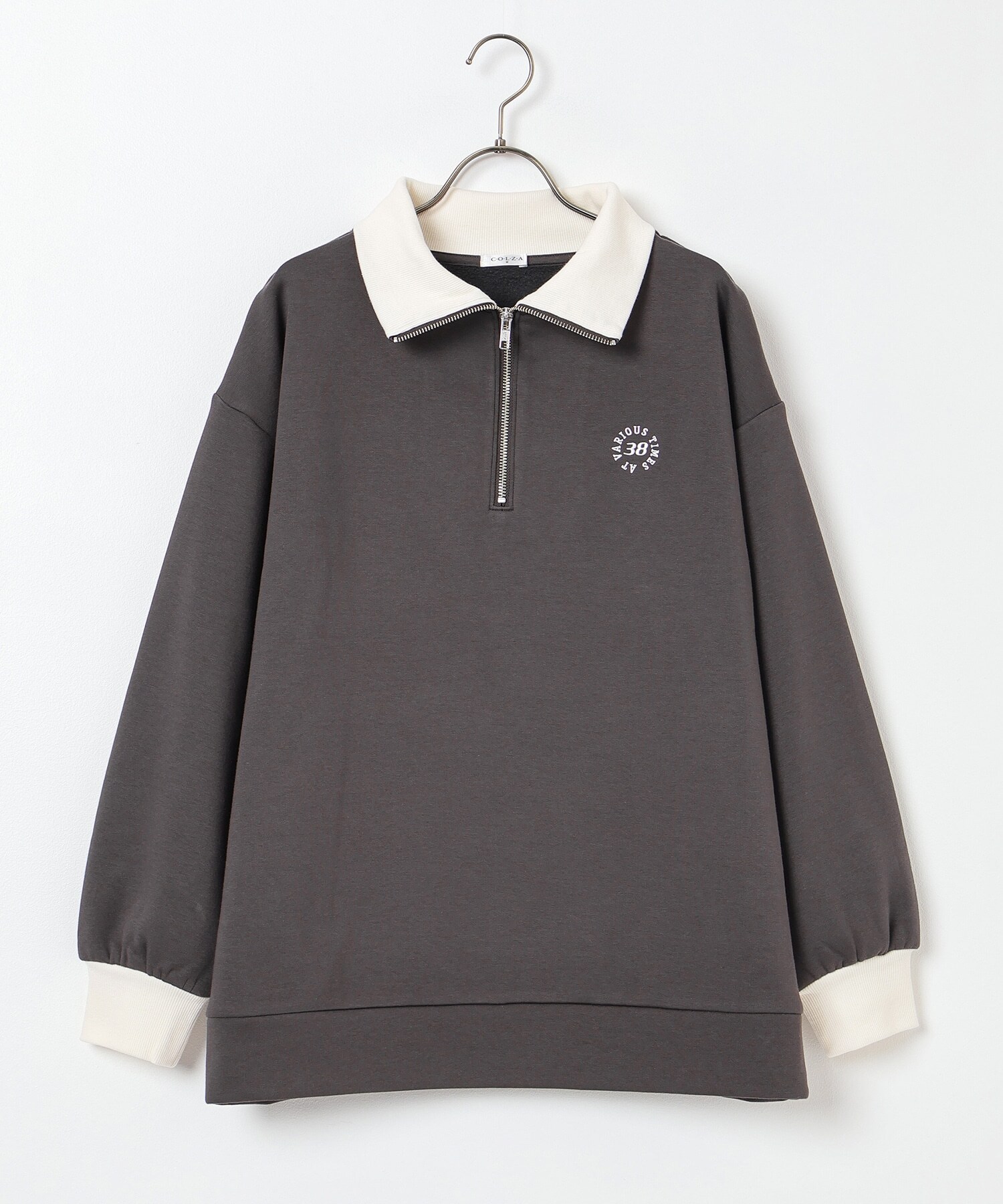 ハーフジップゆるトップス: トップス｜ハニーズ公式通販