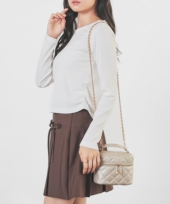 【Honeys公式 / ハニーズ】レース付トップス レディース S ホワイト プチプラ 【Honeys公式 / ハニーズ】レース付トップス レディース S ホワイト プチプラ