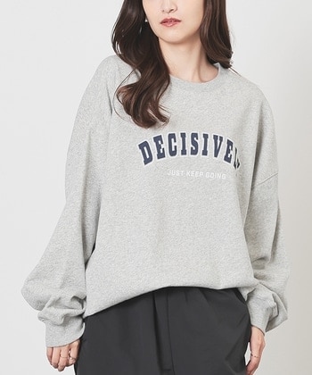 【Honeys公式 / ハニーズ】ロゴビッグトレーナー レディース M 杢グレー プチプラ 【Honeys公式 / ハニーズ】ロゴビッグトレーナー レディース M 杢グレー プチプラ