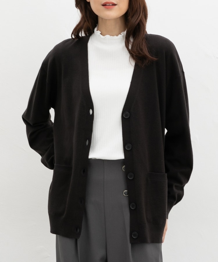 HONEYMEW 千鳥柄ハイネックアンサンブルトップス ブラック ハニーミュウ ミシェルマカロン イモ 千鳥柄ハイネックアンサンブルトップス