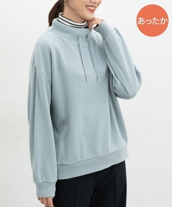 【Honeys公式 / ハニーズ】スタンドゆるトップス レディース L サックス プチプラ 【Honeys公式 / ハニーズ】スタンドゆるトップス レディース L サックス プチプラ