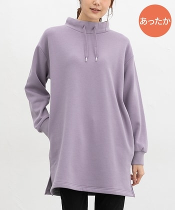 【Honeys公式 / ハニーズ】スタンドネックチュニック レディース M パープル プチプラ 【Honeys公式 / ハニーズ】スタンドネックチュニック レディース M パープル プチプラ