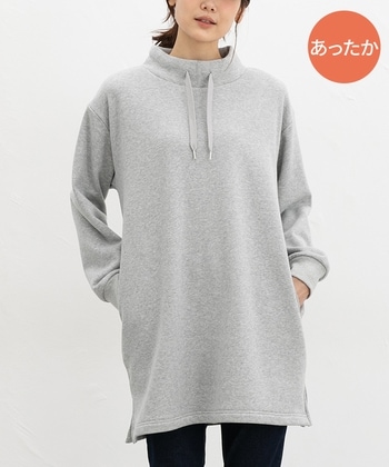 【Honeys公式 / ハニーズ】スタンドネックチュニック レディース M 杢グレー プチプラ 【Honeys公式 / ハニーズ】スタンドネックチュニック レディース M 杢グレー プチプラ