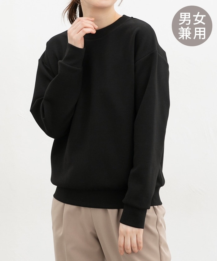 【Honeys公式 / ハニーズ】きれいめスウェット レディース Ｍ ブラック プチプラ