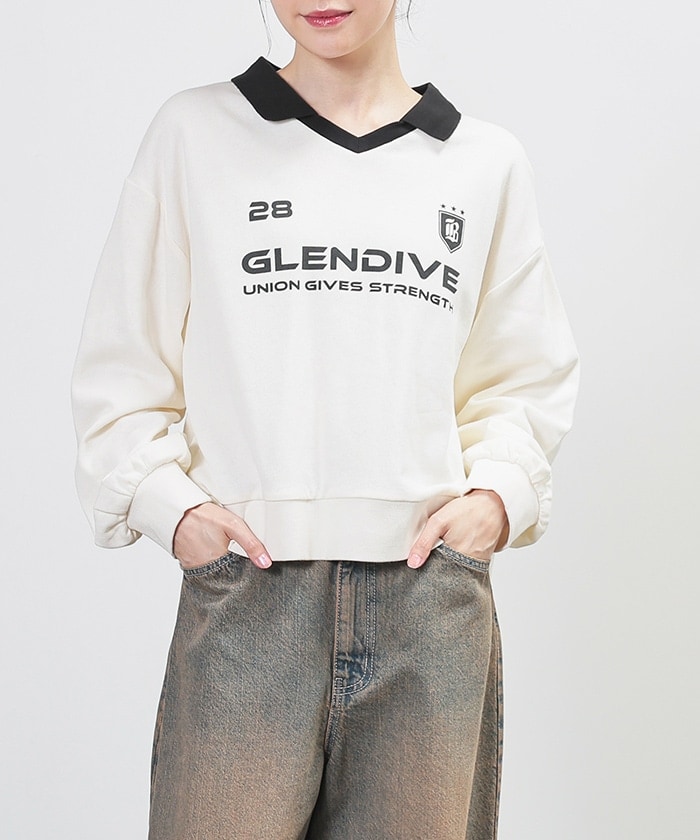 【Honeys公式 / ハニーズ】衿付トップス レディース M ホワイト プチプラ 【Honeys公式 / ハニーズ】衿付トップス レディース M ホワイト プチプラ