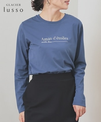 【Honeys公式 / ハニーズ】ロゴプリントTシャツ レディース L ブルー プチプラ 【Honeys公式 / ハニーズ】ロゴプリントTシャツ レディース L ブルー プチプラ