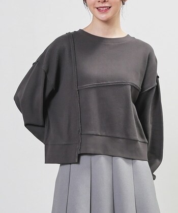 【Honeys公式 / ハニーズ】リメイク風ゆるトップス レディース M スミクロ プチプラ 【Honeys公式 / ハニーズ】リメイク風ゆるトップス レディース M スミクロ プチプラ