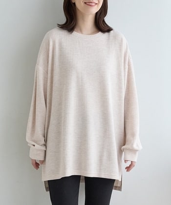 【Honeys公式 / ハニーズ】ゆるチュニックトップス レディース F アイボリー プチプラ 【Honeys公式 / ハニーズ】ゆるチュニックトップス レディース F アイボリー プチプラ