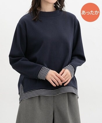 【Honeys公式 / ハニーズ】レイヤード風トップス レディース S ネイビー プチプラ 【Honeys公式 / ハニーズ】レイヤード風トップス レディース S ネイビー プチプラ