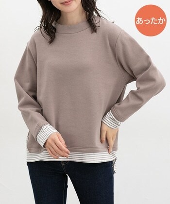 【Honeys公式 / ハニーズ】レイヤード風トップス レディース M モカ プチプラ 【Honeys公式 / ハニーズ】レイヤード風トップス レディース M モカ プチプラ