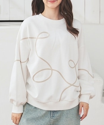 【Honeys公式 / ハニーズ】コード刺繍ゆるトップス レディース LL アイボリー プチプラ 【Honeys公式 / ハニーズ】コード刺繍ゆるトップス レディース LL アイボリー プチプラ