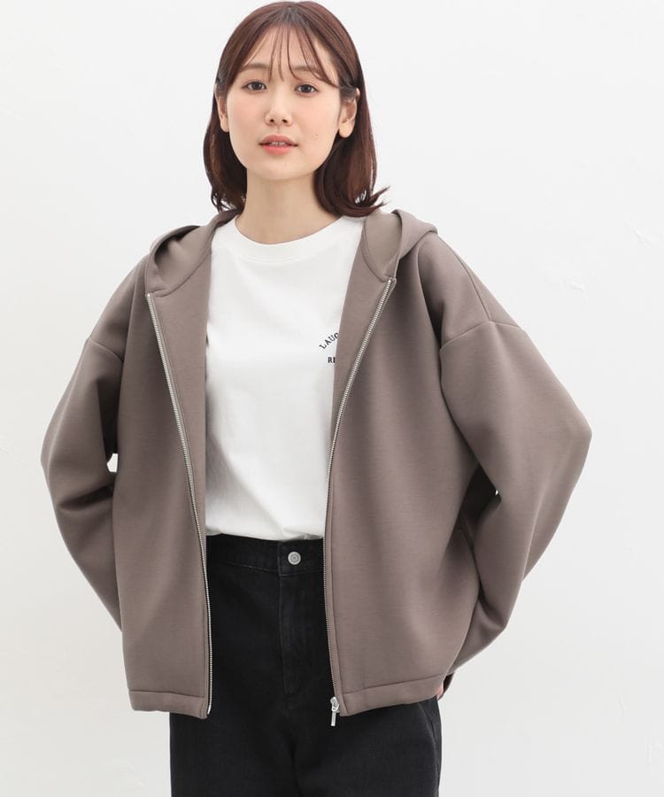ハニーズ公式通販】ゆるジップパーカー: トップス-Honeys Online Shop