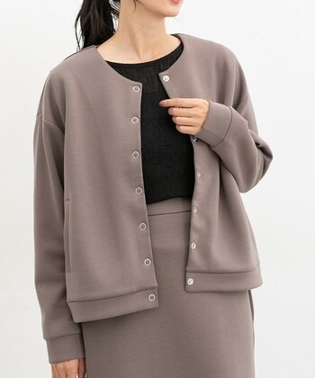 【Honeys公式 / ハニーズ】ドット釦クルーカーデ レディース LL モカ プチプラ 【Honeys公式 / ハニーズ】ドット釦クルーカーデ レディース LL モカ プチプラ