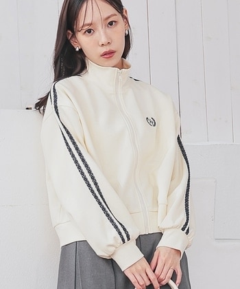 【Honeys公式 / ハニーズ】ゆるトラックジャケット レディース L アイボリー プチプラ 【Honeys公式 / ハニーズ】ゆるトラックジャケット レディース L アイボリー プチプラ