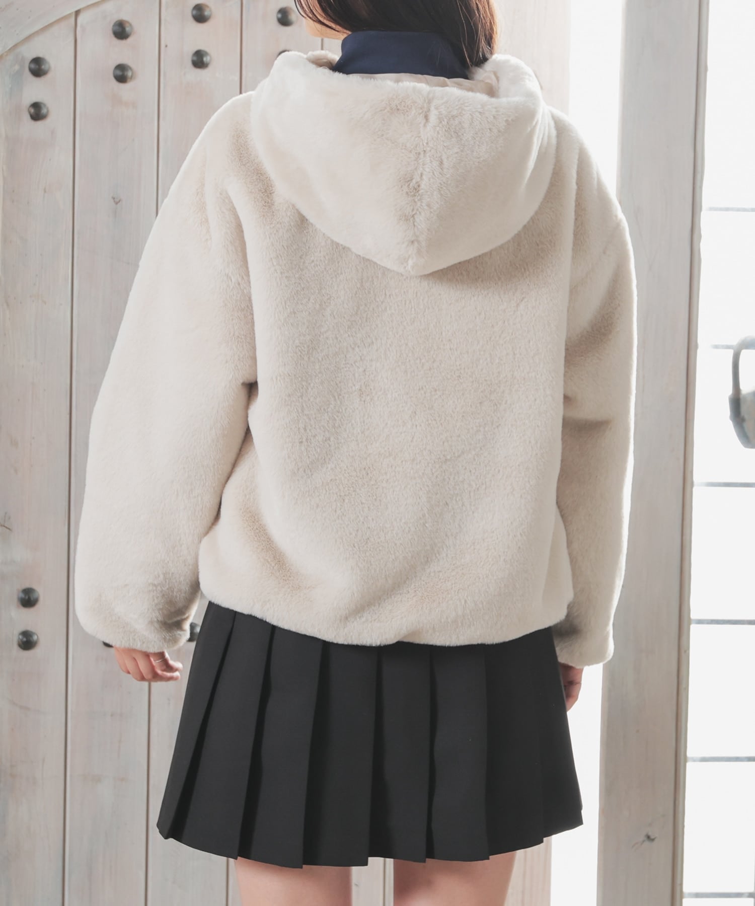 新品未使用 フード付きファーコートの通販 by cocoshop｜ラクマ