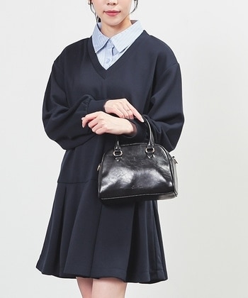 【Honeys公式 / ハニーズ】レイヤード風ワンピース レディース S ネイビー プチプラ 【Honeys公式 / ハニーズ】レイヤード風ワンピース レディース S ネイビー プチプラ